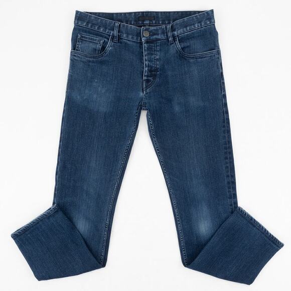 Prada Tight Fit Stretch Denim Jeans Men's 32 Blue - Picture 4 of 10